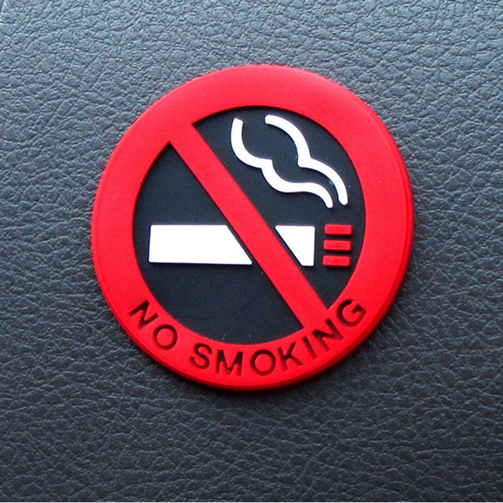 Rubber No Smoking Sticker for Car