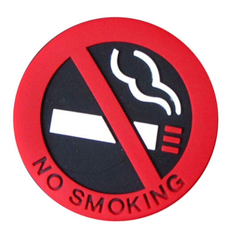 Rubber No Smoking Sticker for Car