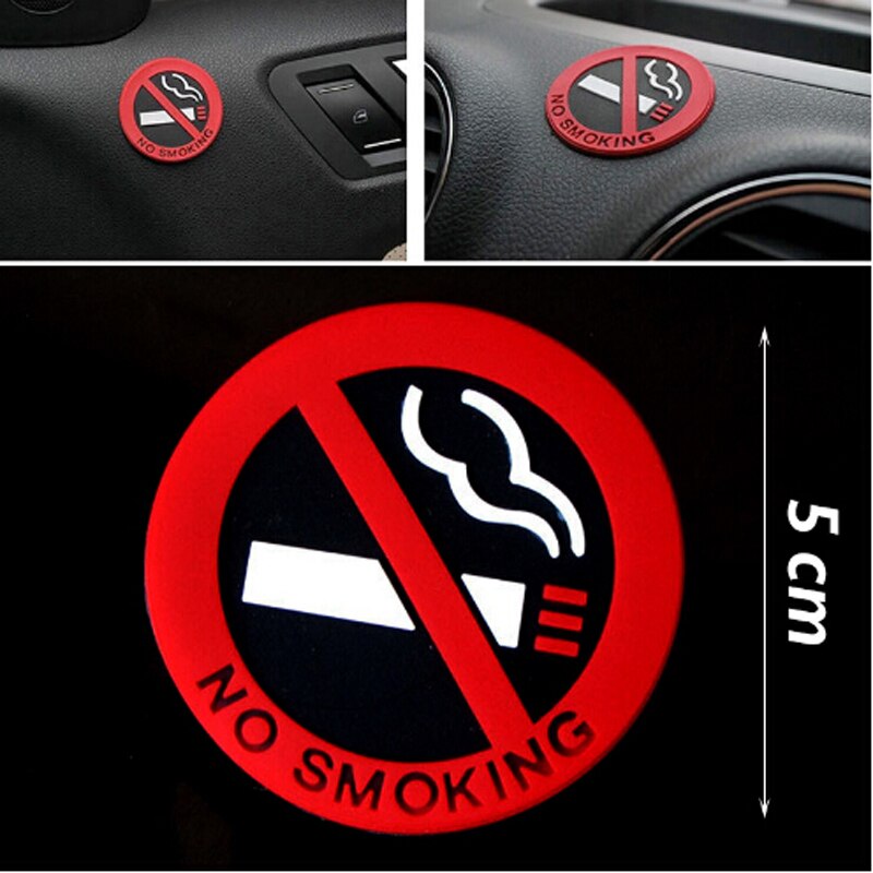 Rubber No Smoking Sticker for Car