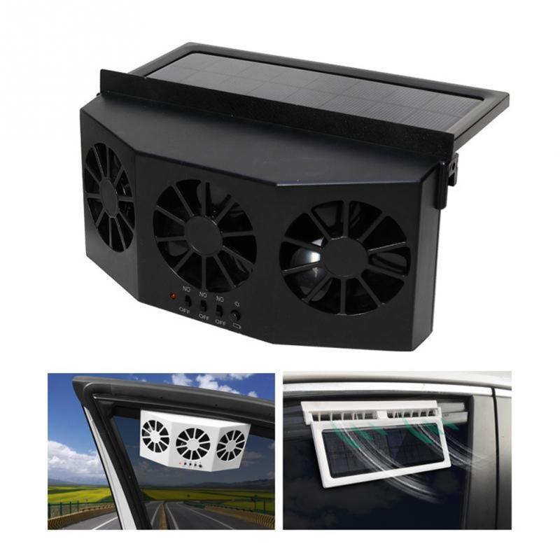 Car Fan Solar Powered Air Cooler