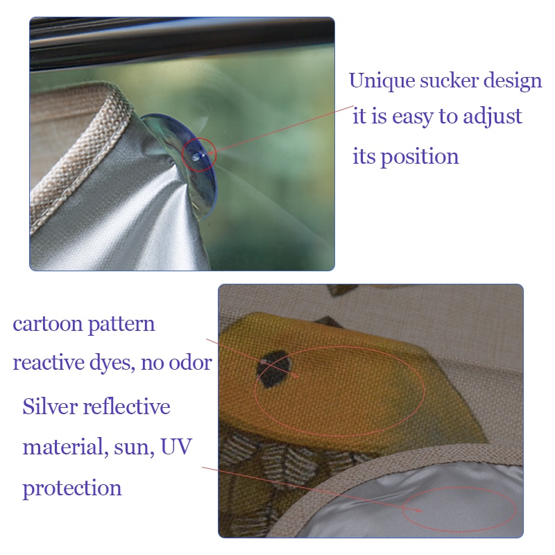 Car Window Sun Shade Curtain