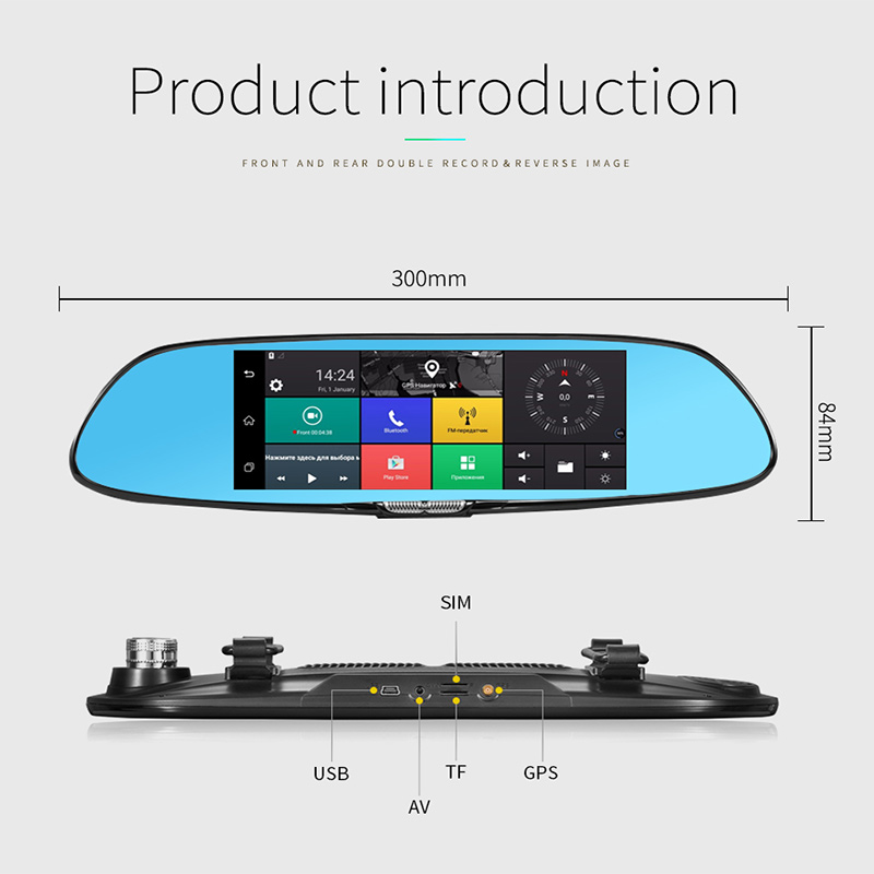 GPS Rear View Mirror Camera