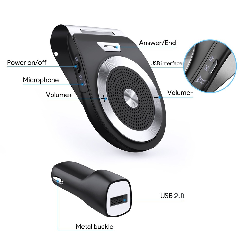 Bluetooth Handsfree Car Kit Receiver