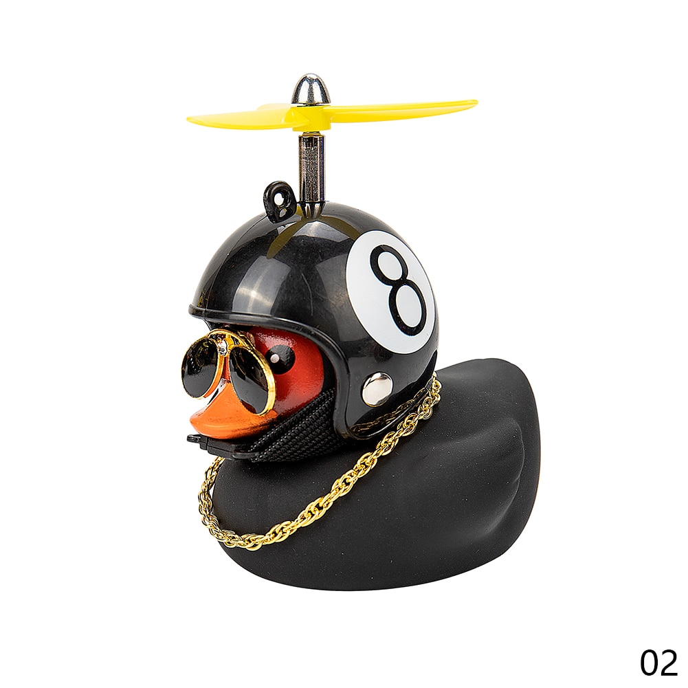 Rubber Ducky with Helmet Dashboard Accessory