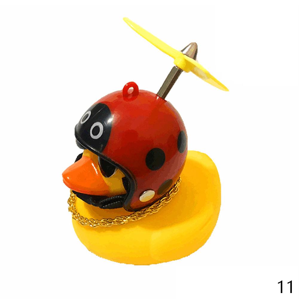 Rubber Ducky with Helmet Dashboard Accessory