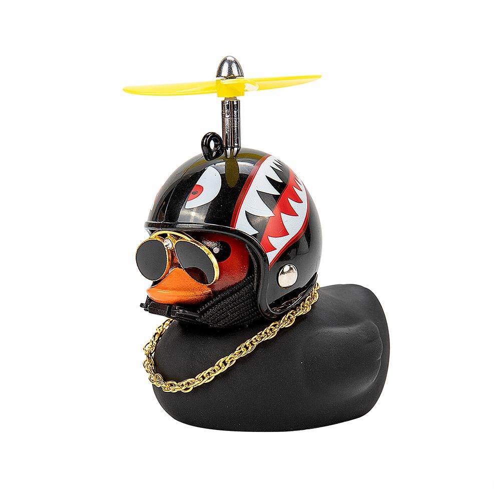 Rubber Ducky with Helmet Dashboard Accessory