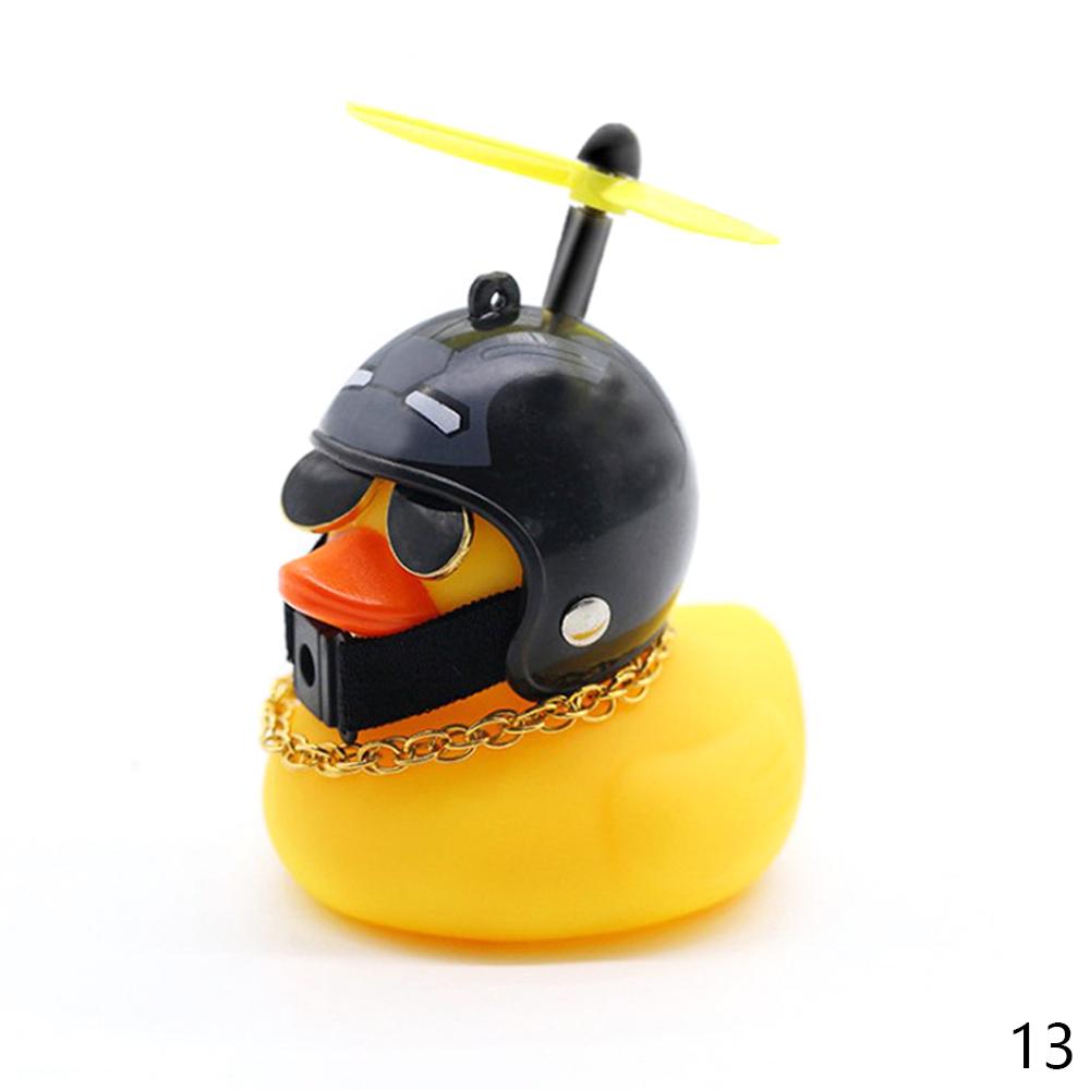 Rubber Ducky with Helmet Dashboard Accessory