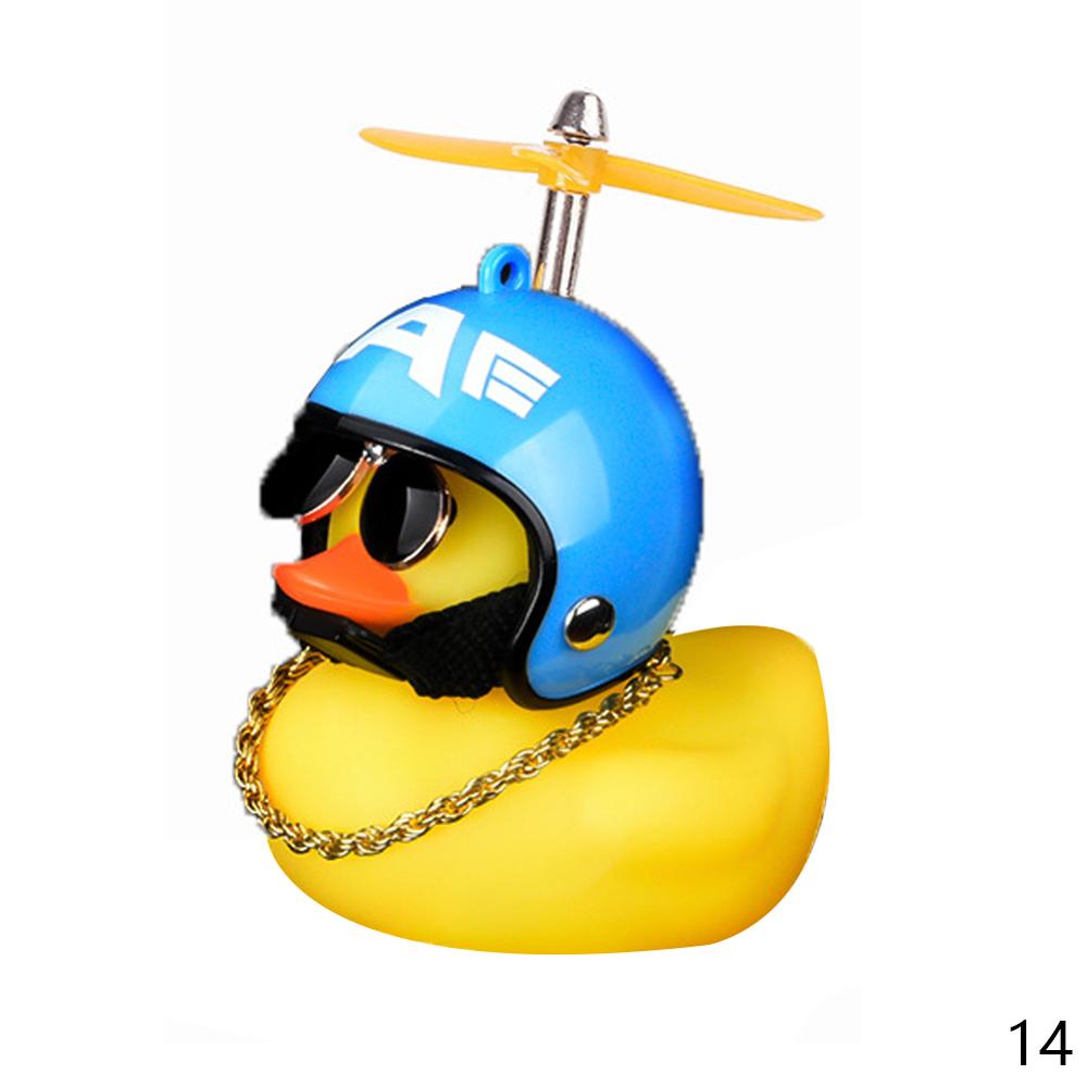 Rubber Ducky with Helmet Dashboard Accessory