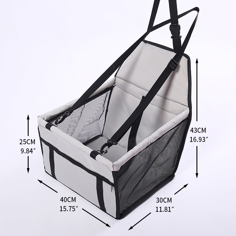 Dog Car Carrier Foldable Seat Carrier