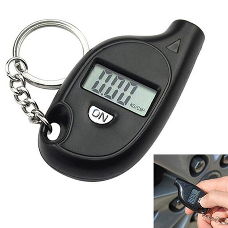 Mini Portable Keychain Tire Tyre Wheel Air Pressure Gauge Tester Digital LCD 5-100 PSI Procession Tool Tire Pressure Monitor