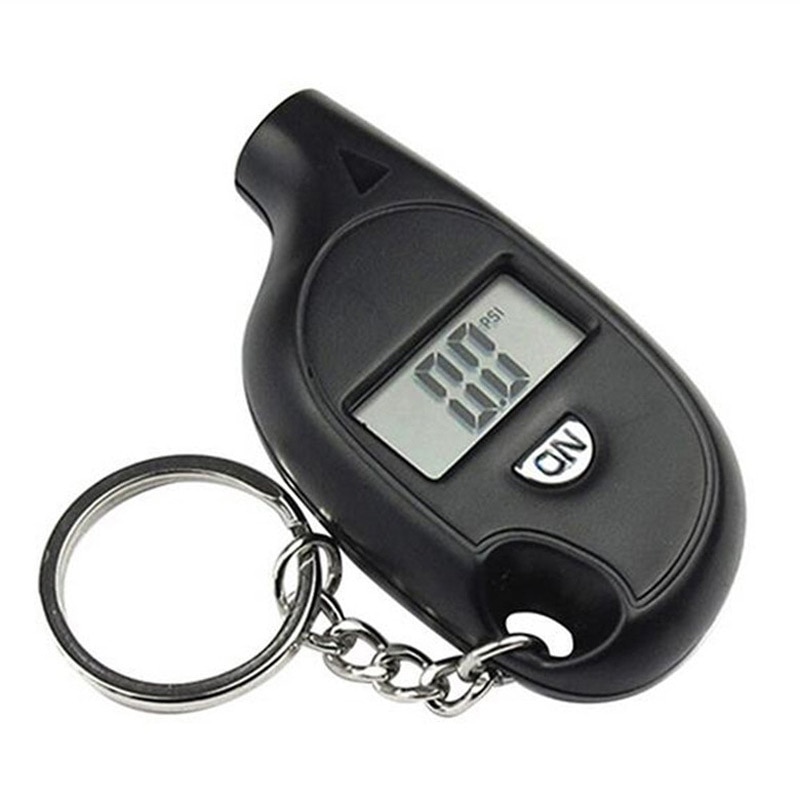 Mini Portable Keychain Tire Tyre Wheel Air Pressure Gauge Tester Digital LCD 5-100 PSI Procession Tool Tire Pressure Monitor