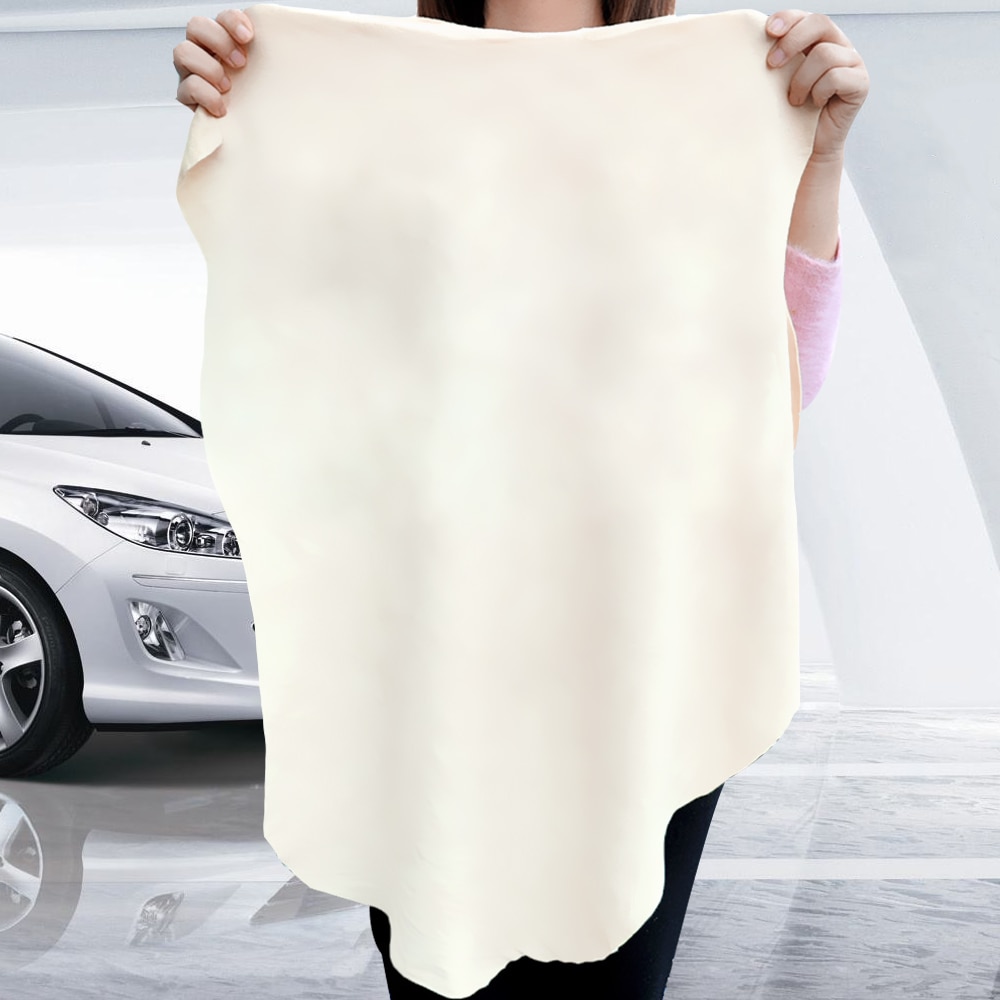 LEEPEE Absorbent Quick Dry Towel Suede Genuine Leather Car Wash Towel 5 Size Natural Chamois Leather Wash Car Cleaning Cloth