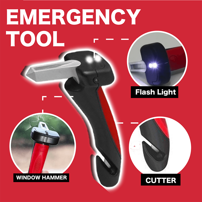 Car Assistant Support Handle Multi-function Safety Door Aider Handles Assist Hammer Bar Parts Window Breaker With LED Dropship