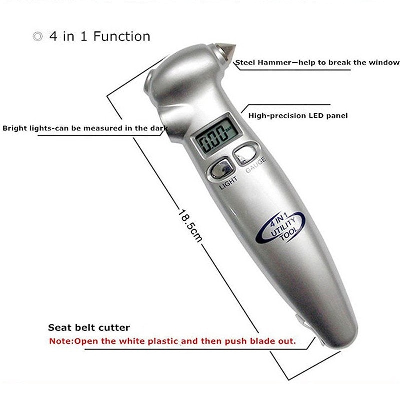 Car Escape Utility Survival Tool 4in1