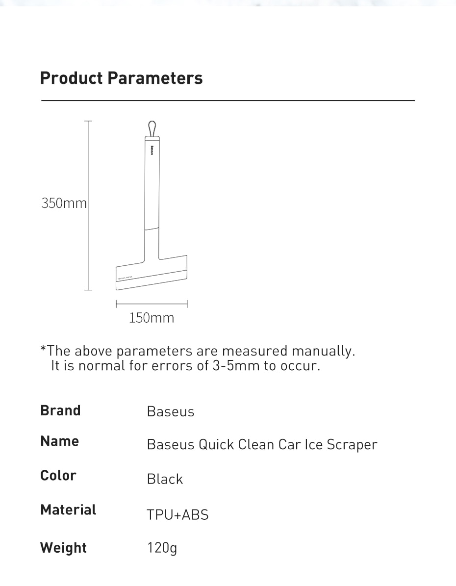 Windshield Ice Scraper For Car