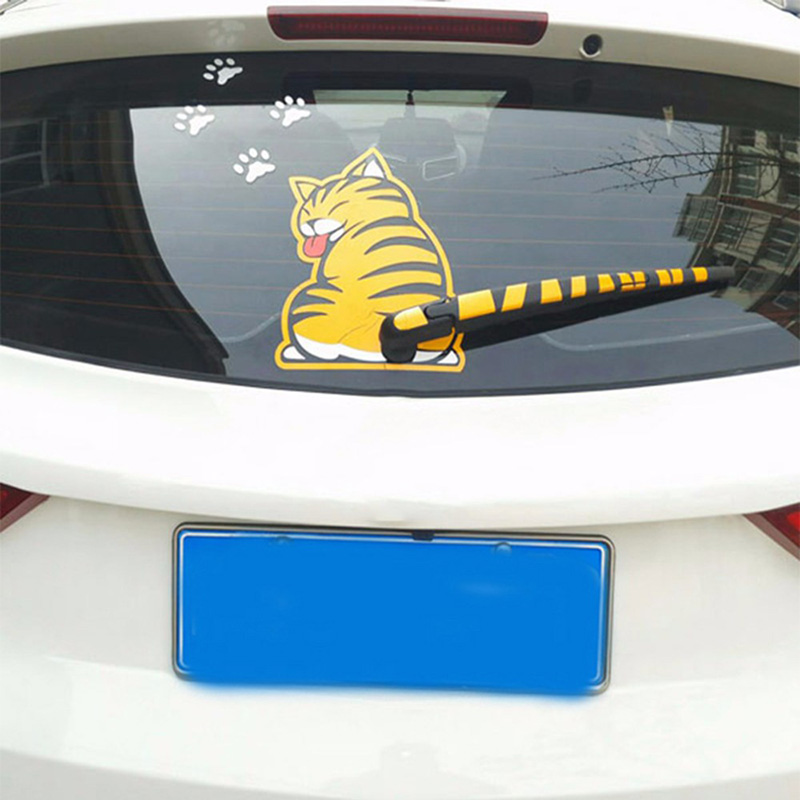 Rear Window Car Decals Cat Stickers