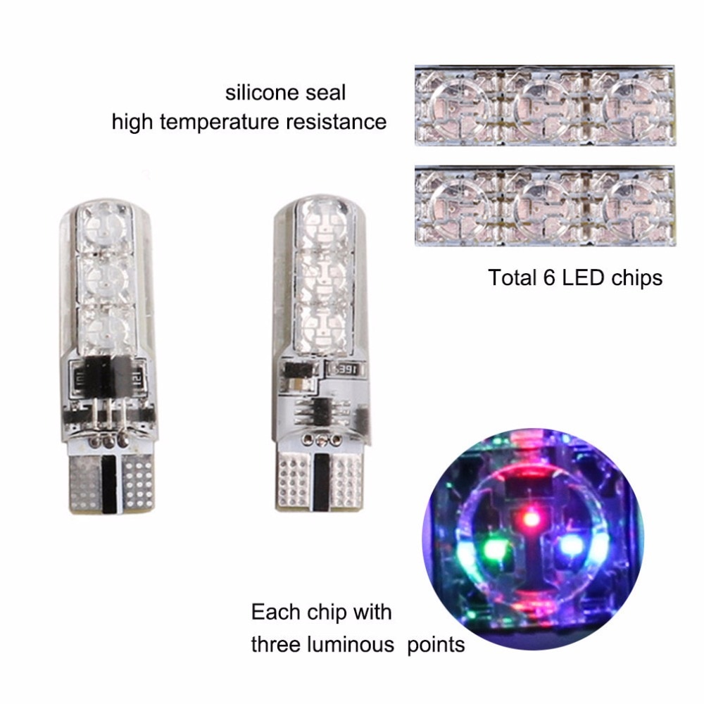 Interior Car Lights LED Remote Bulbs (Set of 4)