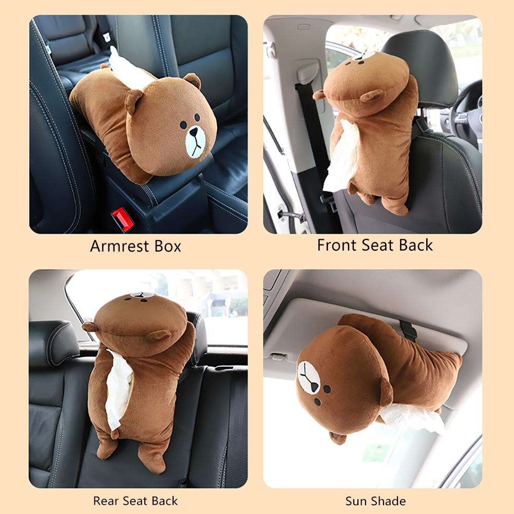 Car Tissue Holder Cute Plushy Design