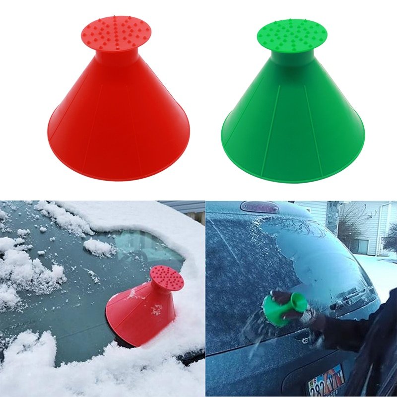 Cone Ice Scraper and Oil Funnel