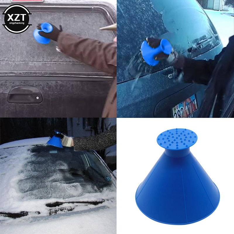 Cone Ice Scraper and Oil Funnel