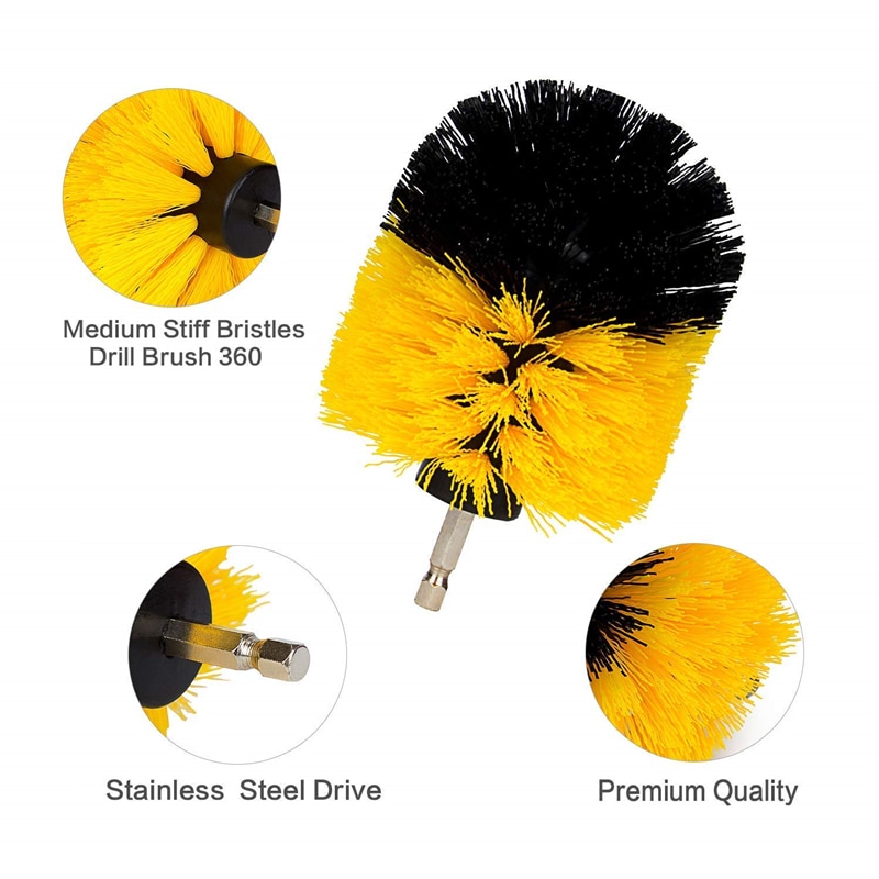 Drill Brush Heads Set of 3