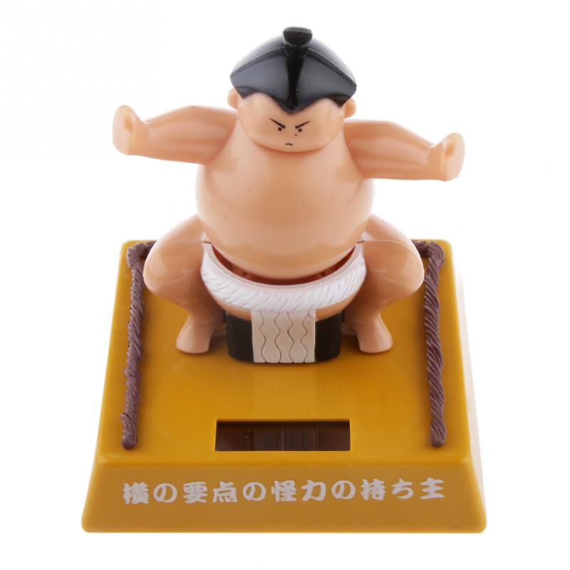 New Arrivals Funny Solar Power Bobblehead Toy Figure Nohohon Japanese Sumo Wrestler Novelty Classic Toys for Kid Adult Best Gift