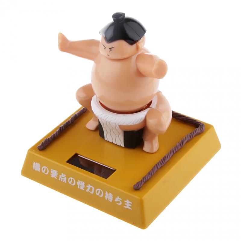 New Arrivals Funny Solar Power Bobblehead Toy Figure Nohohon Japanese Sumo Wrestler Novelty Classic Toys for Kid Adult Best Gift