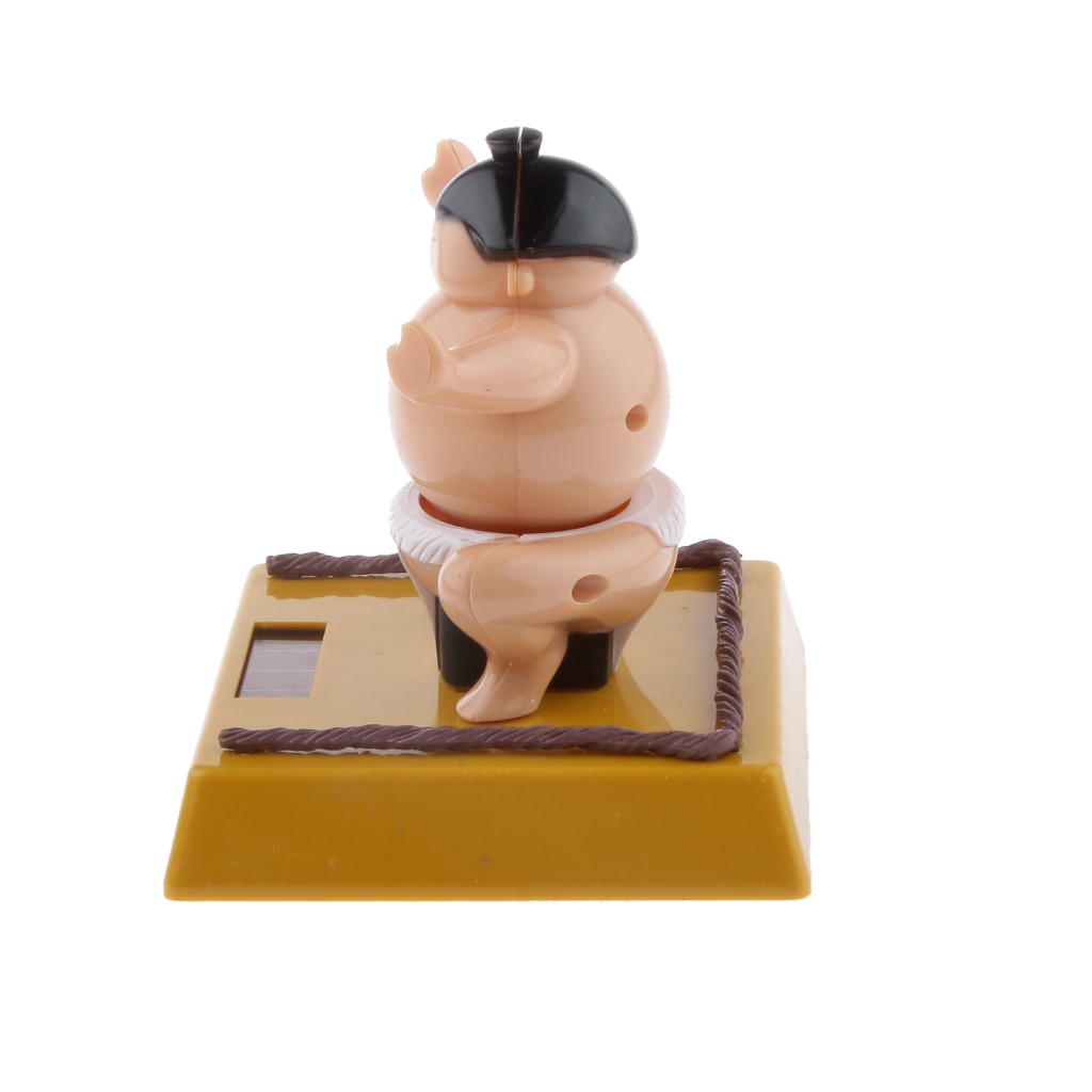 New Arrivals Funny Solar Power Bobblehead Toy Figure Nohohon Japanese Sumo Wrestler Novelty Classic Toys for Kid Adult Best Gift