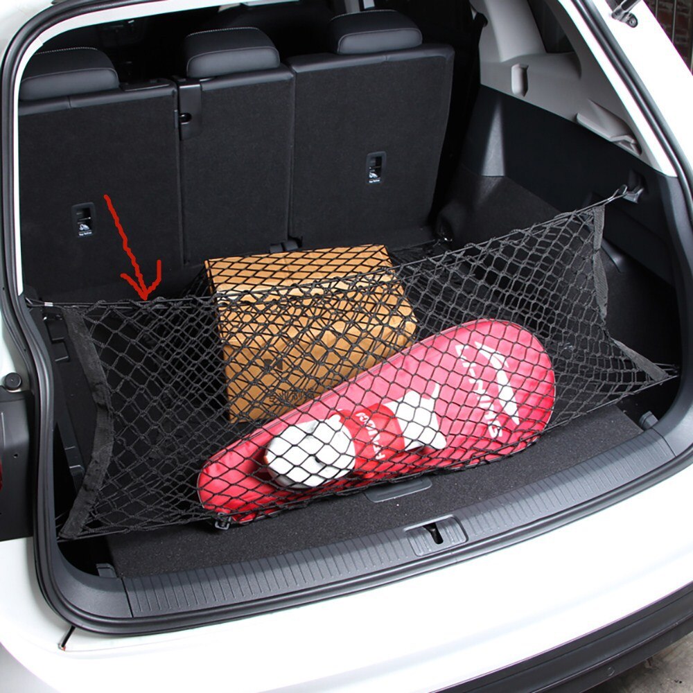 90*40cm Car-styling Boot String Mesh Elastic Nylon Rear Back Cargo Trunk Storage Organizer Luggage Net Holder Auto Accessory