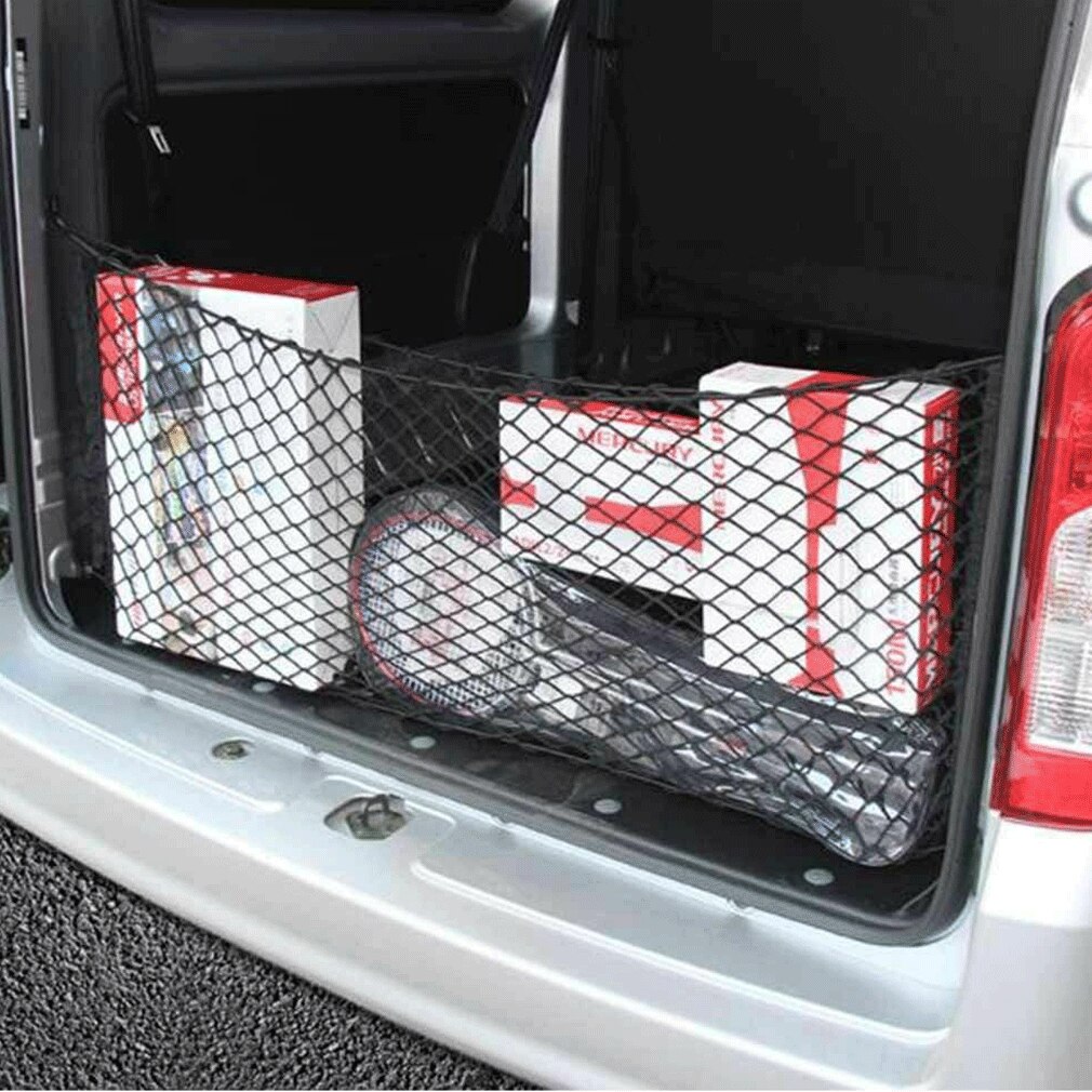 90*40cm Car-styling Boot String Mesh Elastic Nylon Rear Back Cargo Trunk Storage Organizer Luggage Net Holder Auto Accessory