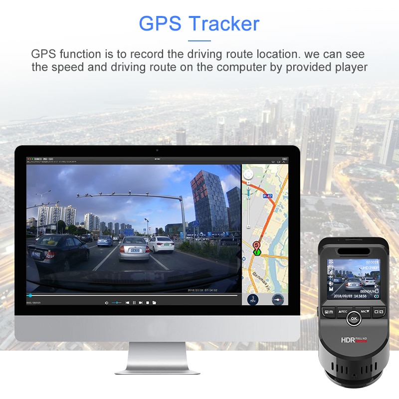 Dashboard Camera Ultra HD with Wi-fi