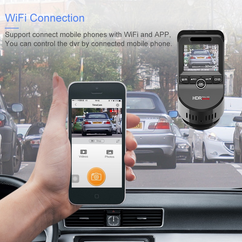 Dashboard Camera Ultra HD with Wi-fi