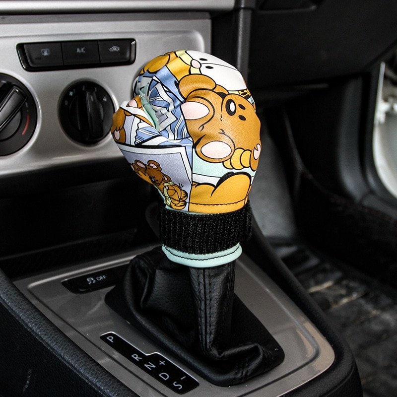 Leather Glove Gear Shift Knob Cover