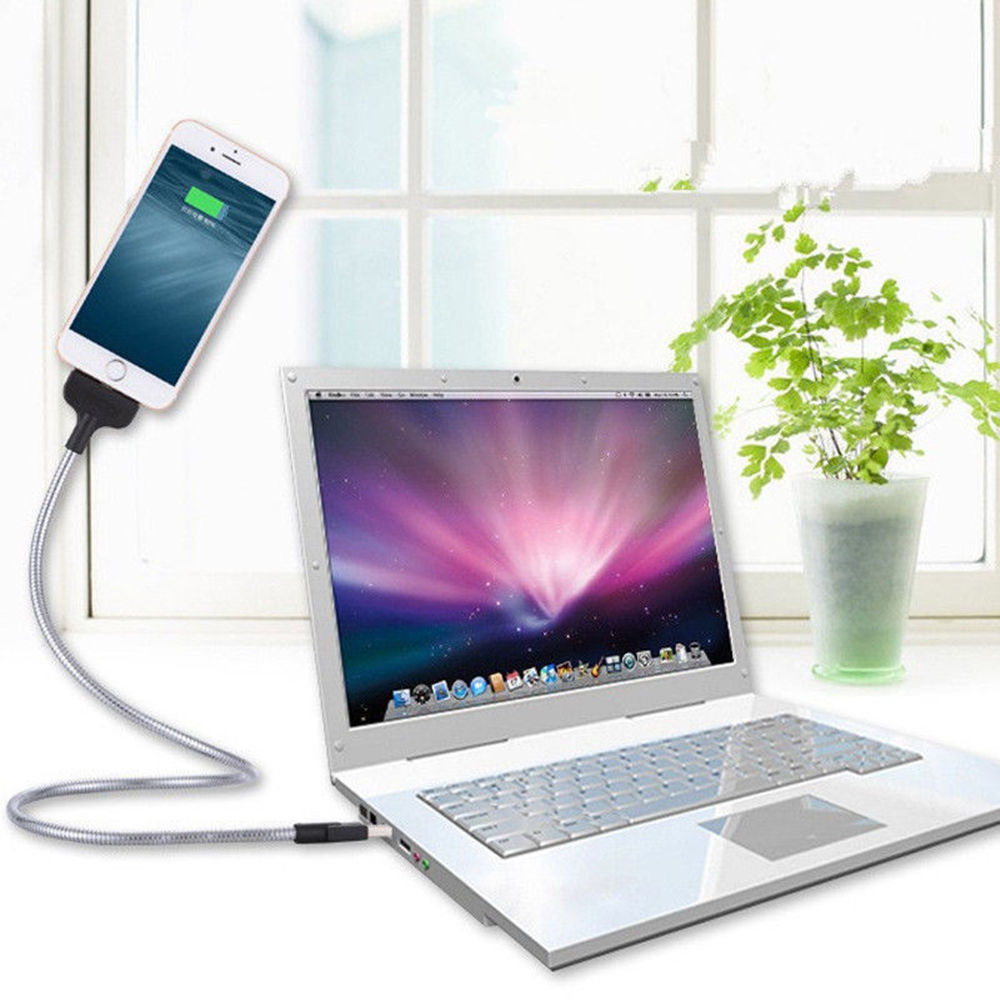 Flexible USB Cable Smartphone Holder 2in1