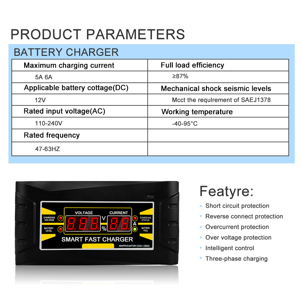 Car Battery Charger Auto 110V/220V