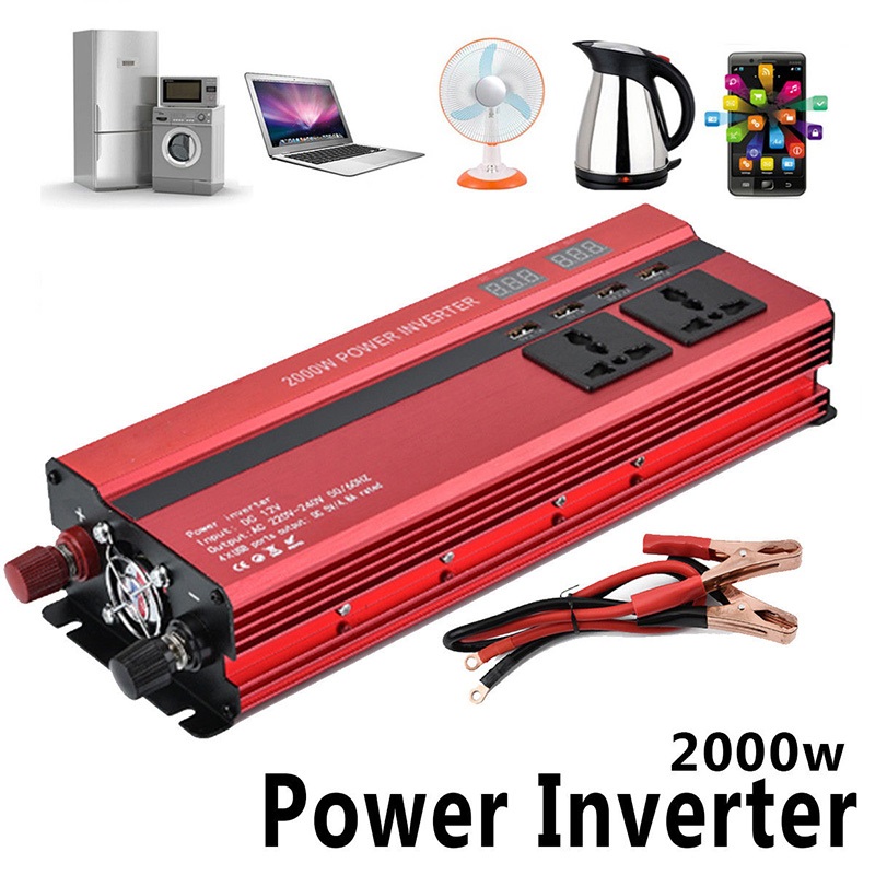 2000W Car Power Inverter With 4 USB Ports