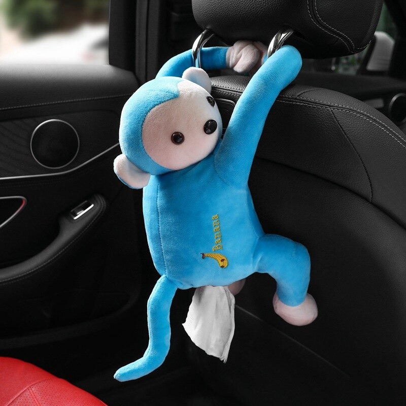 Monkey Tissue Holder Hanging Plush