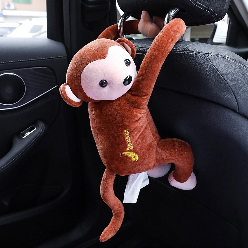 Monkey Tissue Holder Hanging Plush