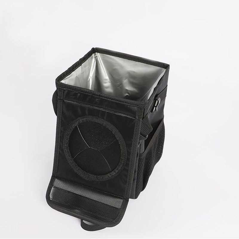 Waterproof Car Trash Can Bin Auto Car Accessories Organizer Garbage Dump For Trash Can Cars Storage Pockets Closeable Portable