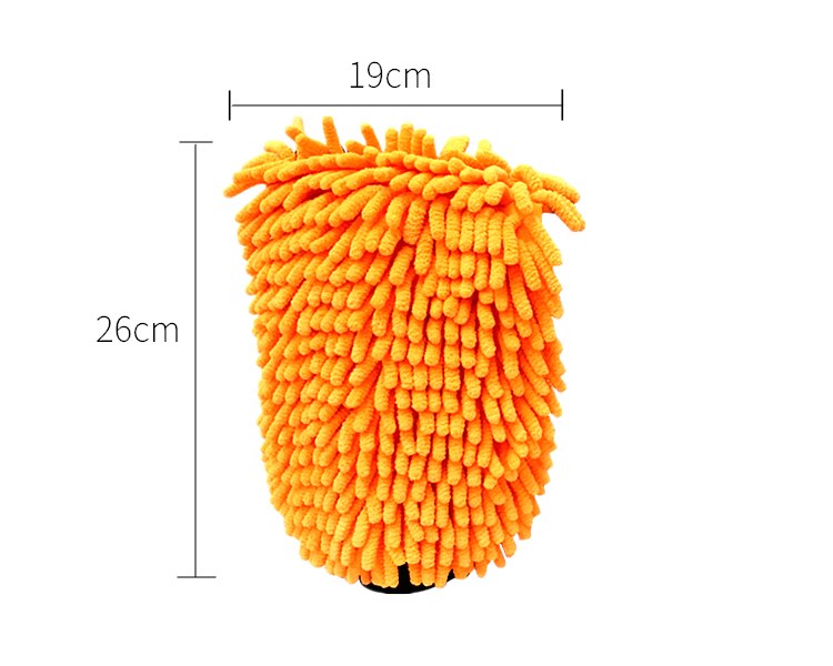 Waterproof Car Wash Microfiber Chenille Gloves Thick Car Cleaning Mitt Wax Detailing Brush Auto Care Double-faced Glove