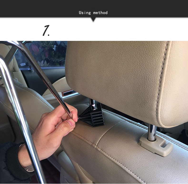 OHANEE Car Coat Hanger Auto Back Seat Headrest Clothes Suits Shirts Jacket Holder Hook Stainless Steel Accessories Car Styling