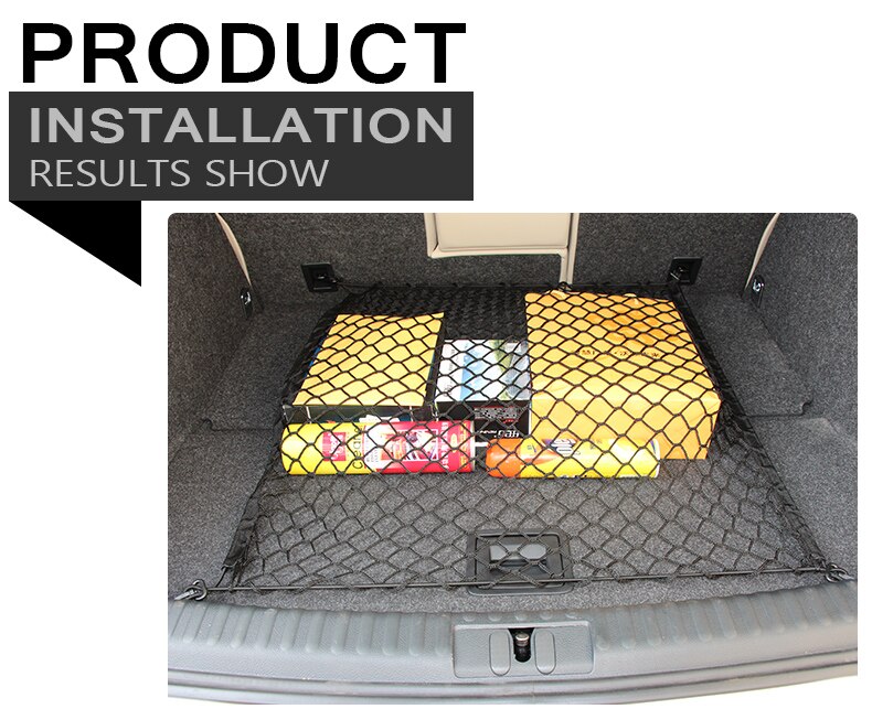 Car Trunk Mesh Net Cargo Luggage Trunk for Audi A4 B5 B6 B8 A6 C5 C6 A3 A5 Q3 Q5 Q7 BMW E46 E39 E90 E36 E60 E34 E30 F30 F10