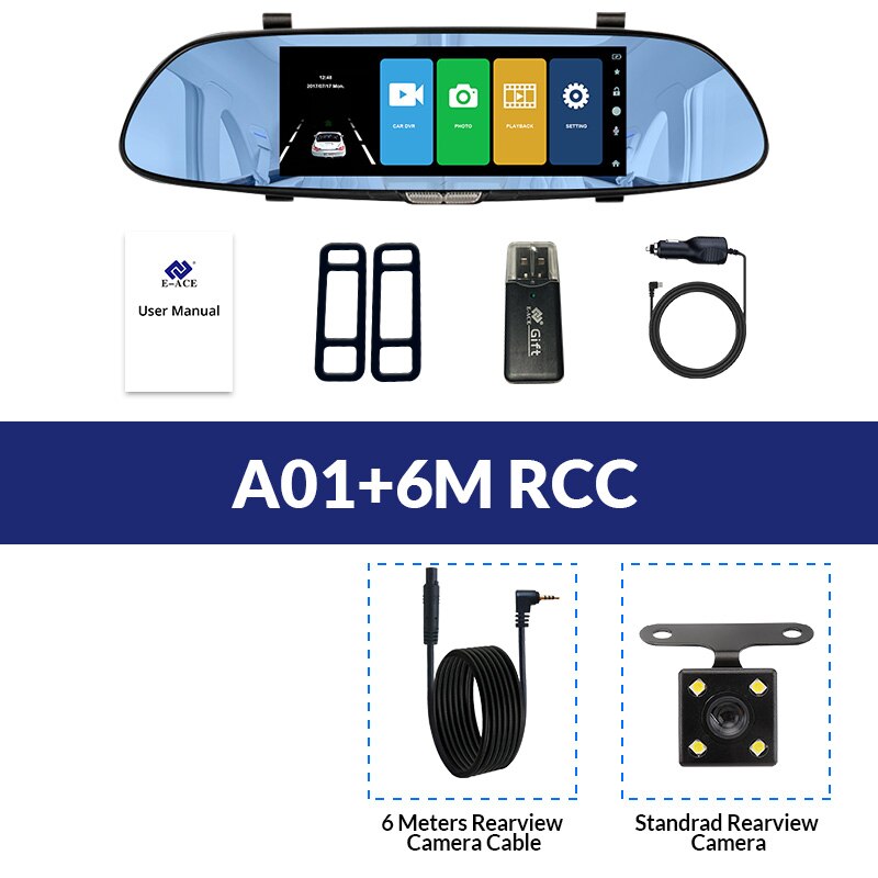 Dual Dash Cam Touch Screen Recorder