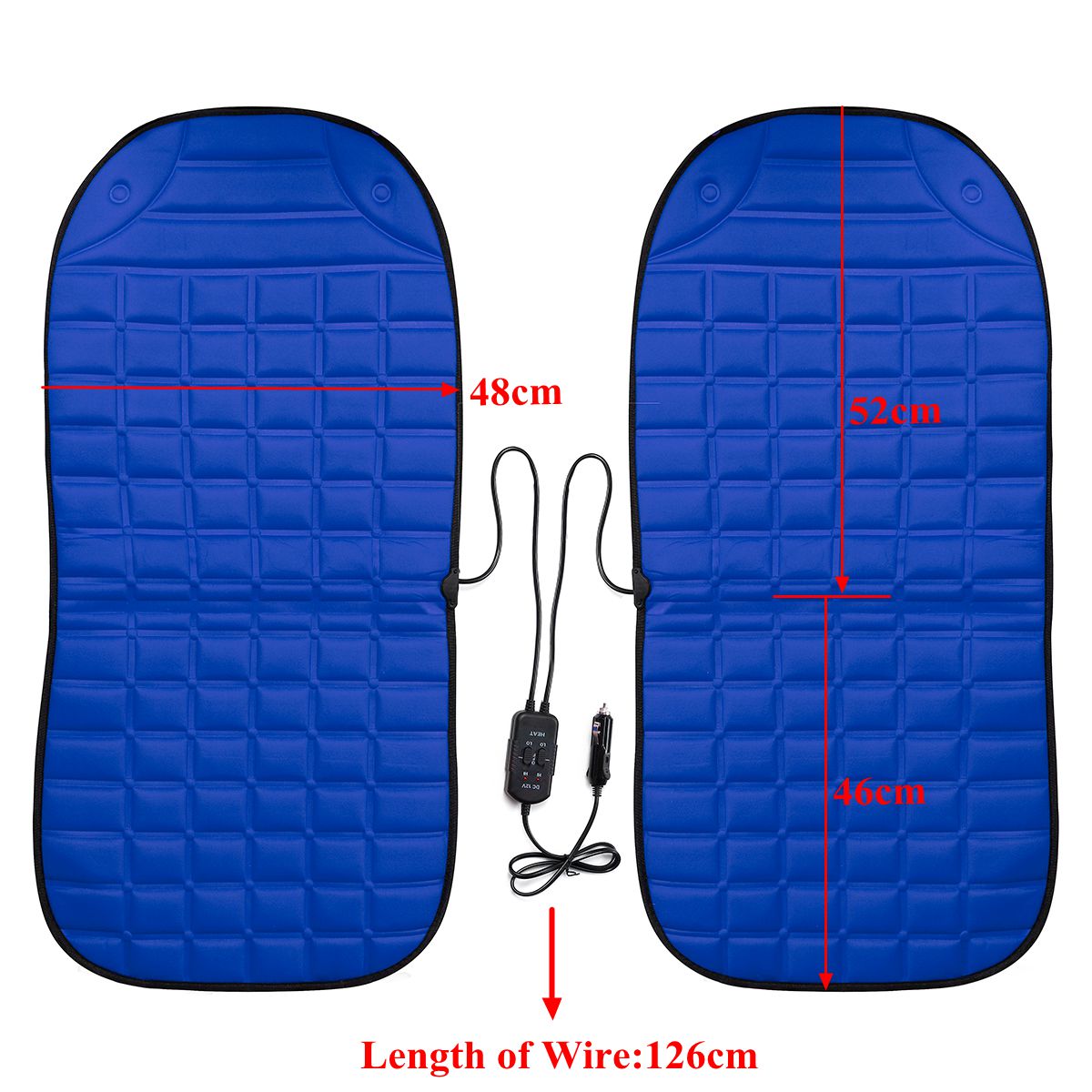 Heated Car Seat Cover Electric Cushion (Set of 2)