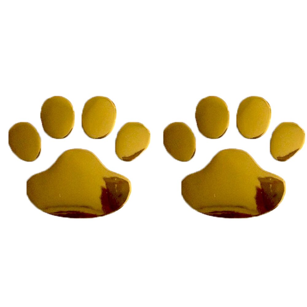 3D Car Paw Print Stickers (2 pcs)