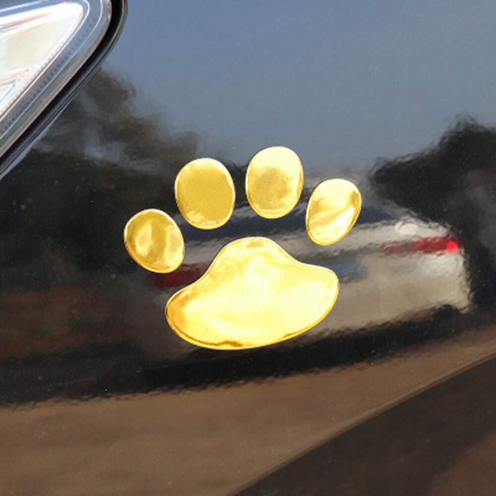 3D Car Paw Print Stickers (2 pcs)