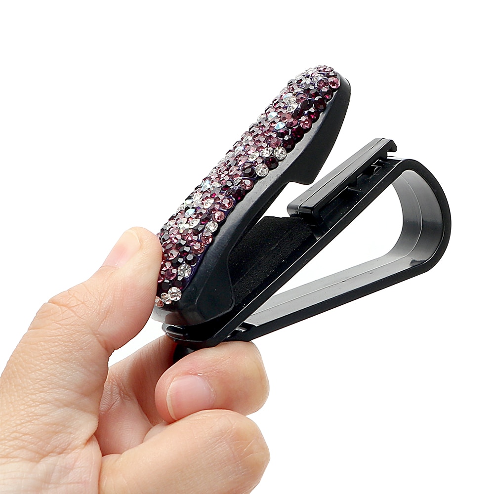 Sunglass Clip for Car with Rhinestone