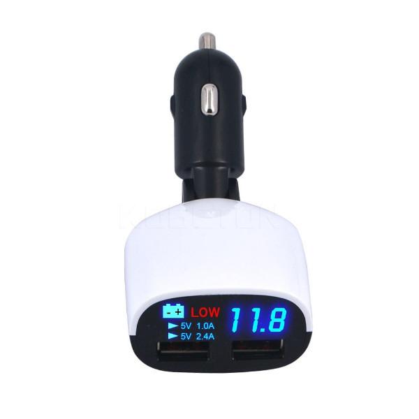 Universal Dual USB Car Charger With LED Display