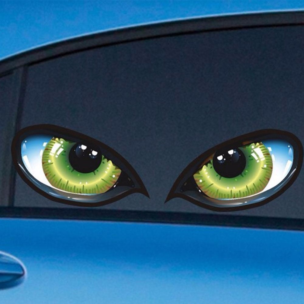 2pcs Car Decal Stickers Cat Eyes