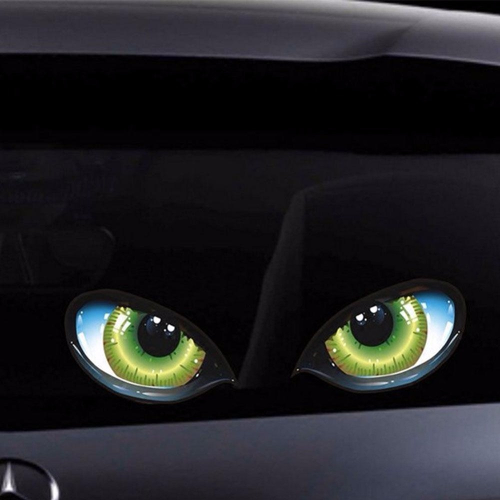 2pcs Car Decal Stickers Cat Eyes